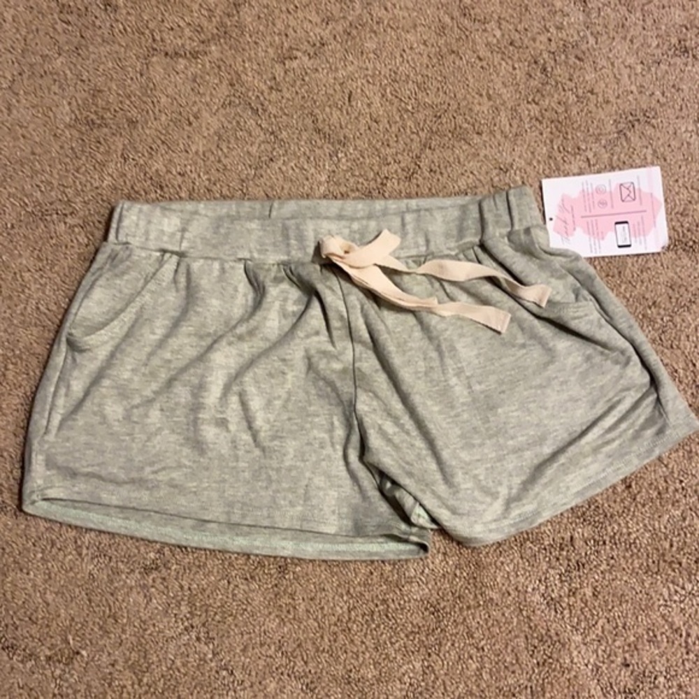 A.gain Side Pocket Green Rayon Shorts With Non Working Drawstring